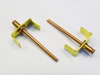 Tear rivet 3.8 x 8 mm earthing copper / brass / copper steel - 2 outlets(packing 5pcs)