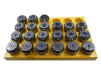 Set of collets ER40 - 3-30mm(21pcs), accuracy 0.015mm, DIN6499B