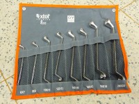 Set of curved ring spanners 6-22mm(8pcs), Extol Premium