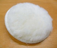 Polishing wheel LAMB made of synthetic wool with velcro 125mm, long hair
