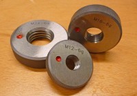 Thread gauge - ring M10x1.25 6g - scrap, with calibration protocol