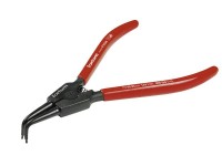 Seeger curved tension pliers, dia. 40-100mm, thin tips, FORTUM