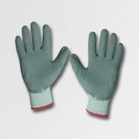 Seamless work gloves dipped in latex, size 8