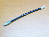 Pressure hose 30cm to 68MPa with spiral reinforcement, NPT 1/8 "thread