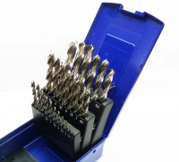 Metal drill set 1.0-13 mm x 0.5 mm HSS with cylindrical shank, RATIOLINE