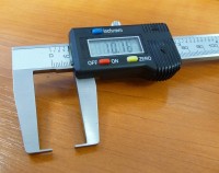 Digital caliper 150mm for external recesses, recess 0.9mm, jaws 40mm, Schut